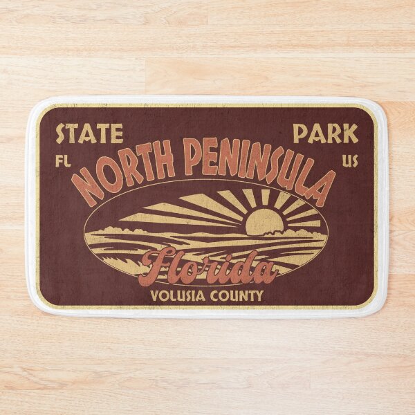 Item preview, North Peninsula State Park, Volusia County, Florida, badge design designed and sold by Wanderful-roads.