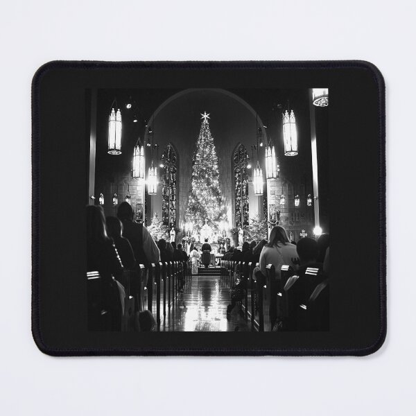 Item preview, Christmas Eve Church Service | Black and White Holiday Worship Illustration designed and sold by inkoutninja.