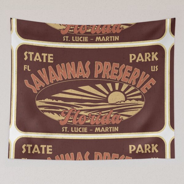 Item preview, Savannas Preserve State Park, St. Lucie - Martin, Florida, badge design designed and sold by Wanderful-roads.
