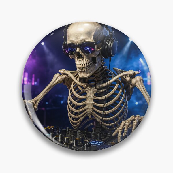 Item preview, Skeleton DJ at club designed and sold by karlosss.