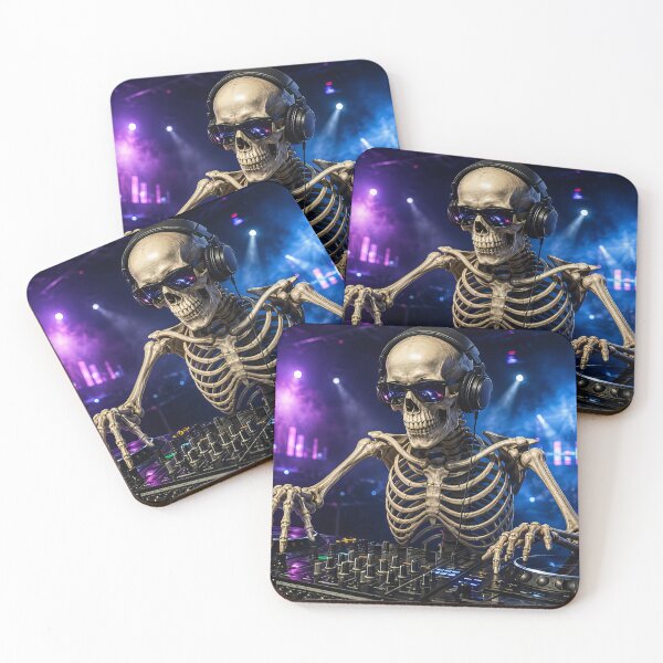 Item preview, Skeleton DJ at club designed and sold by karlosss.