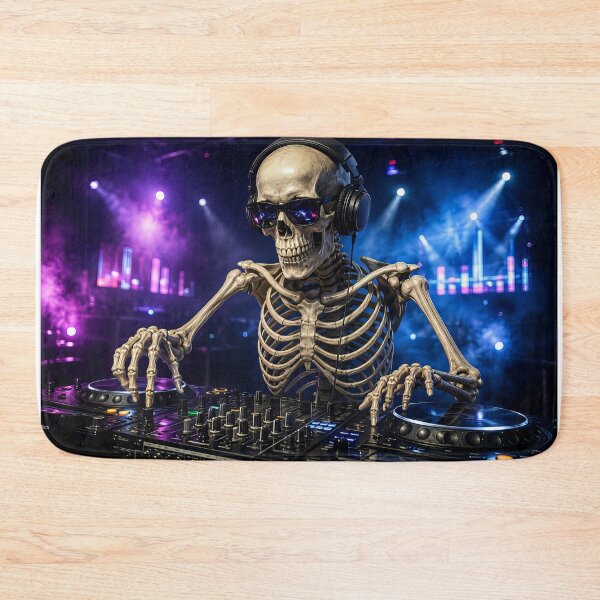 Item preview, Skeleton DJ at club designed and sold by karlosss.