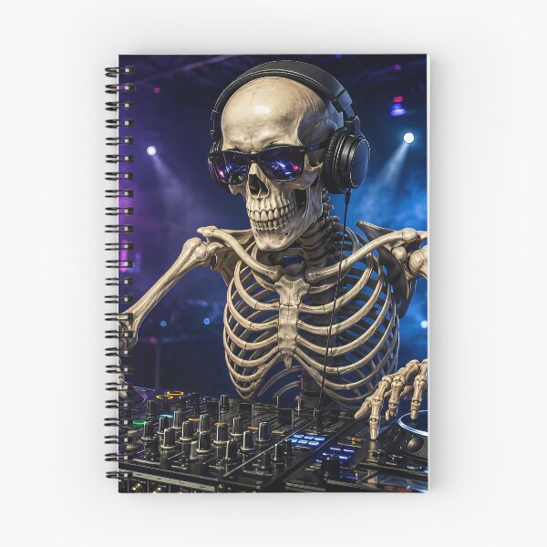 Item preview, Skeleton DJ at club designed and sold by karlosss.