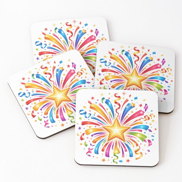 Item preview, Rainbow Starburst Party designed and sold by syotos-ai.