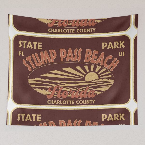Item preview, Stump Pass Beach State Park, Charlotte County, Florida, badge design designed and sold by Wanderful-roads.