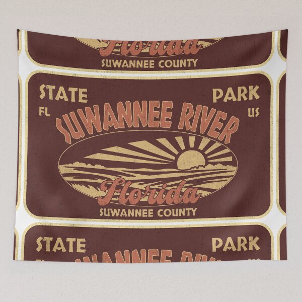 Item preview, Suwannee River State Park, Suwannee County, Florida, badge design designed and sold by Wanderful-roads.