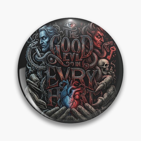 Item preview, Good And Evil Duality Heart designed and sold by Voodoo Store Paranormal Collections.