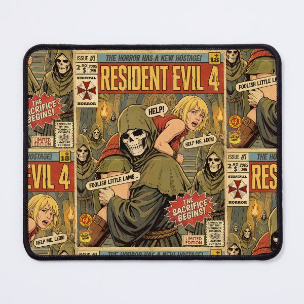 Item preview, Resident Evil 4 Ashley Vintage Retro Comic Cover Art designed and sold by Back2Collage.