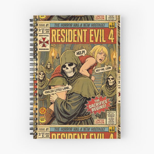 Item preview, Resident Evil 4 Ashley Vintage Retro Comic Cover Art designed and sold by Back2Collage.