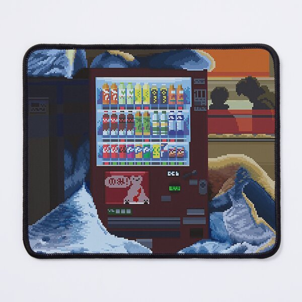 Item preview, Japanese Vending Machine Snow Pixel Art Night designed and sold by jeangodeman.