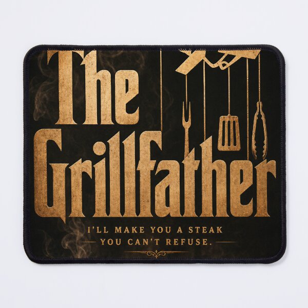 Item preview, The Grillfather BBQ Typography | Funny Smoked Grill Master Text Design designed and sold by Jandedan.