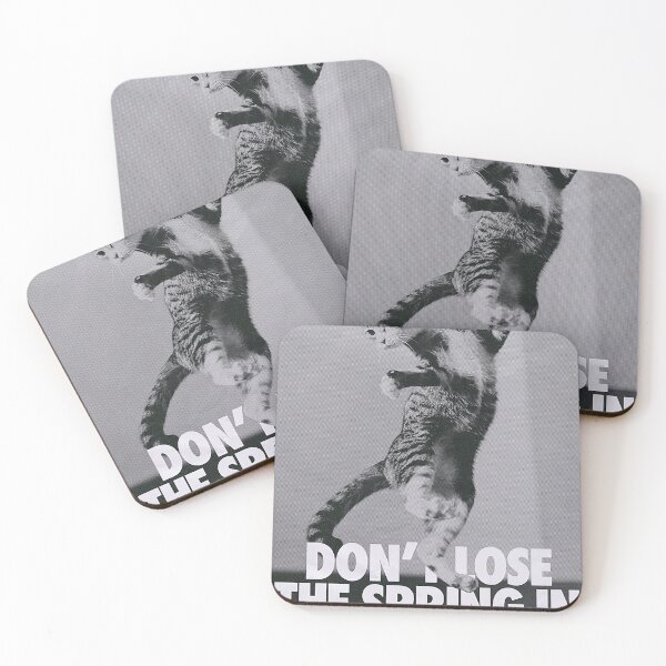 Item preview, Funny Jumping Cat Dont Lose The Spring Motivational designed and sold by jeangodeman.