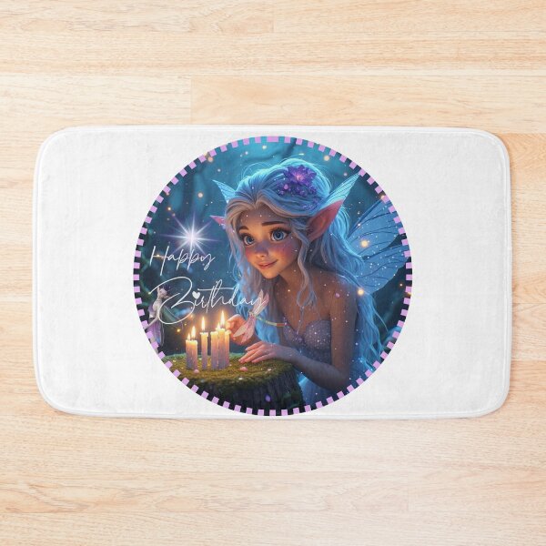 Item preview, Enchanted Fairy Birthday Magic - Whimsical Forest Fae Cake Topper Art designed and sold by dcohea.