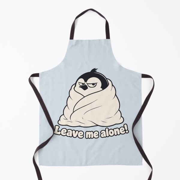 Item preview, Leave Me Alone Meme — Funny Chubby Penguin Wrapped in Blanket — Sarcastic Cozy designed and sold by MalisoStickers.