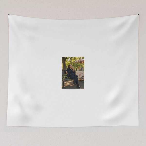 Item preview, Police officer enjoying ice cream in park designed and sold by CathryneDelamort.