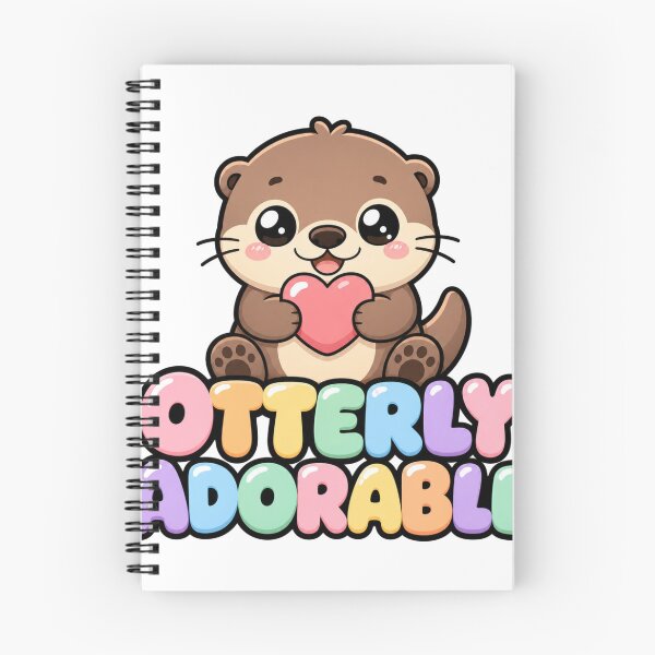 Item preview, Otterly Adorable Cute Kawaii Otter with Heart designed and sold by BoosterShop.