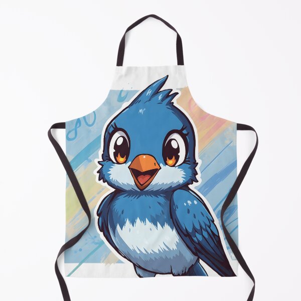 Item preview, Cute Bluebird Sticker | Kawaii Blue Bird Illustration | Happy Cartoon Songbird | Anime Bird Art designed and sold by dreamz-world.