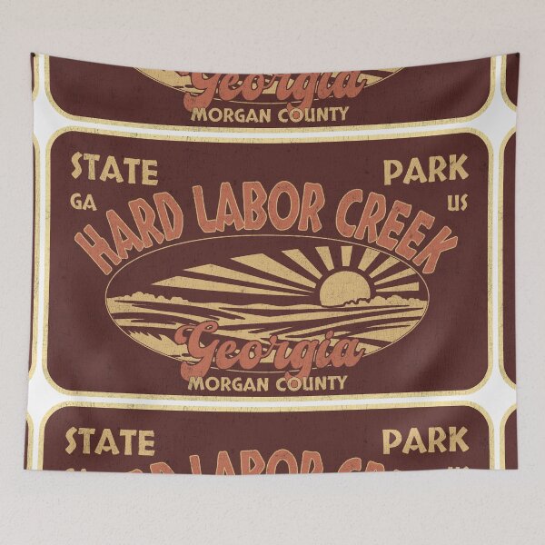 Item preview, Hard Labor Creek State Park, Morgan County, Georgia, badge design designed and sold by Wanderful-roads.