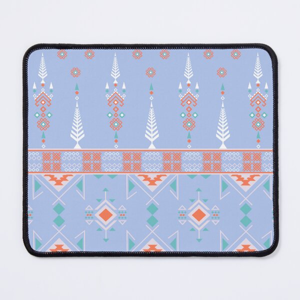 Item preview, Pastel Blue Boho Geometric Aztec Pattern designed and sold by Aumpuk.