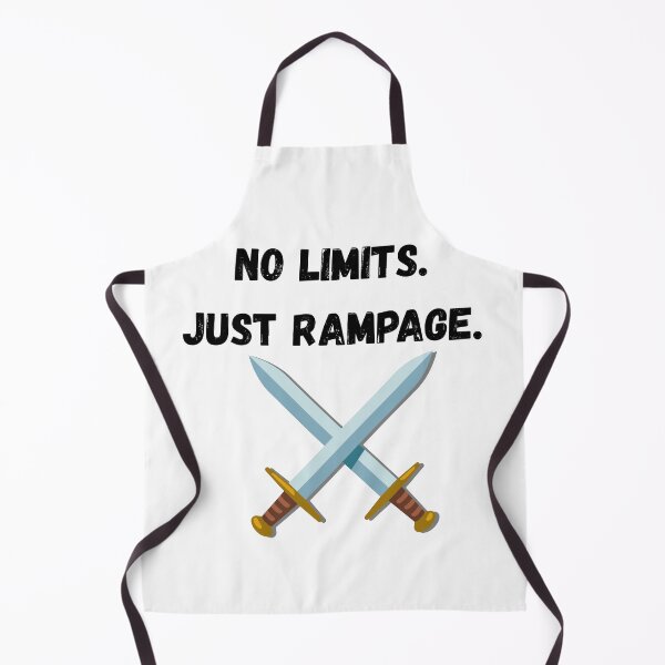 Item preview, No Limits. Just Rampage. ⚔️ | Bold Motivational Typography Design designed and sold by UrbanEchoHub.