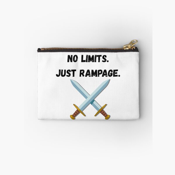 Item preview, No Limits. Just Rampage. ⚔️ | Bold Motivational Typography Design designed and sold by UrbanEchoHub.