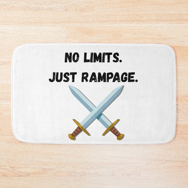 Item preview, No Limits. Just Rampage. ⚔️ | Bold Motivational Typography Design designed and sold by UrbanEchoHub.