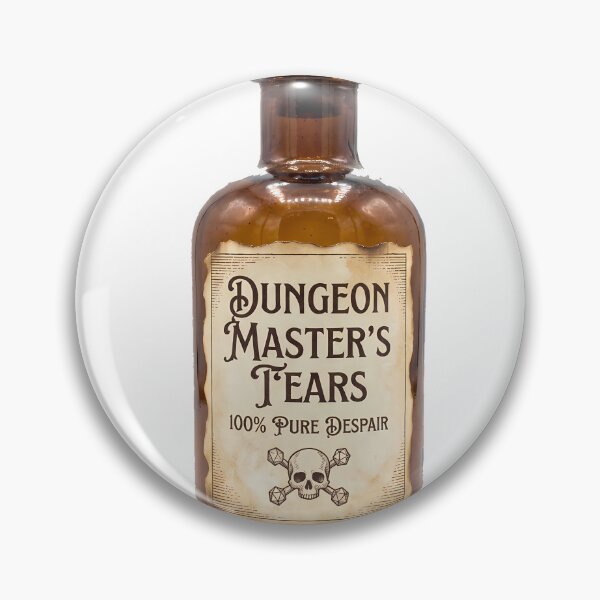 Item preview, Dungeon Masters Tears Vintage Apothecary Bottle Funny TTRPG Humor designed and sold by WorldShop17.