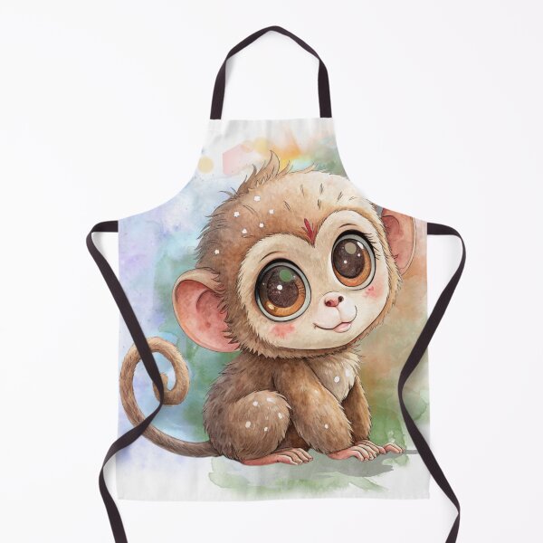 Item preview, Adorable Little Monkey with Playful Smile designed and sold by Angellacelin.