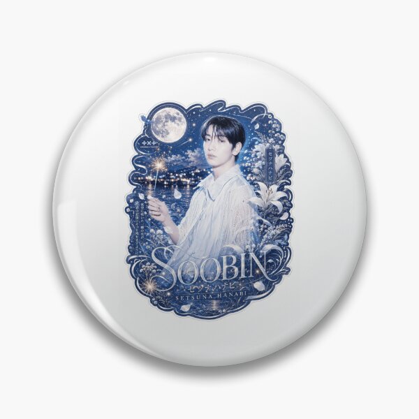 Item preview, TXT Soobin Setsuna Hanabi poster with full moon starry night sky designed and sold by Valeree Store.