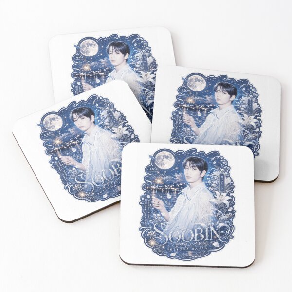 Item preview, TXT Soobin Setsuna Hanabi poster with full moon starry night sky designed and sold by Valeree Store.