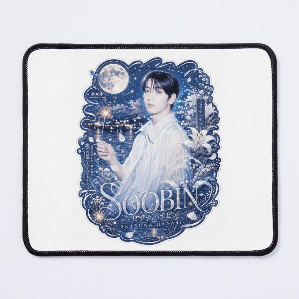 Item preview, TXT Soobin Setsuna Hanabi poster with full moon starry night sky designed and sold by Valeree Store.