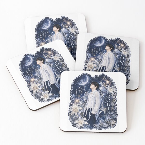 Item preview, TXT Soobin Setsuna Hanabi sparkler sticker with white lilies and moon designed and sold by Valeree Store.