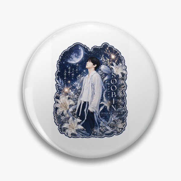 Item preview, TXT Soobin Setsuna Hanabi sparkler sticker with white lilies and moon designed and sold by Valeree Store.
