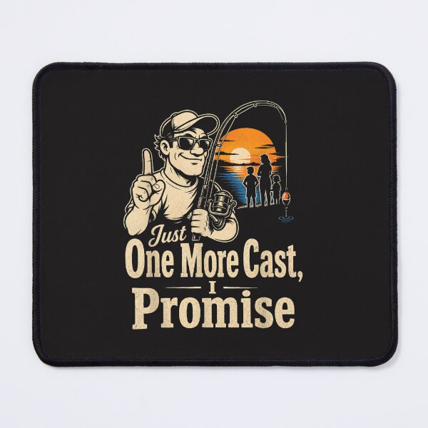 Item preview, Just One More Cast I Promise Funny Fishing Dad Angler Family Graphic designed and sold by kiralynstration.