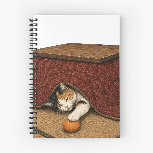 Item preview, Sleepy Calico Cat in a Kotatsu Reaching for Mikan designed and sold by Aguri-tei.