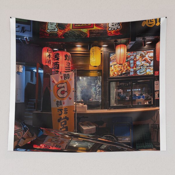 Item preview, Japanese Ramen Shop Neon Night Street designed and sold by walterswan.