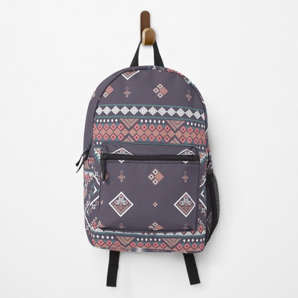 Item preview, Dark Plum Boho Geometric Aztec Pattern designed and sold by Aumpuk.