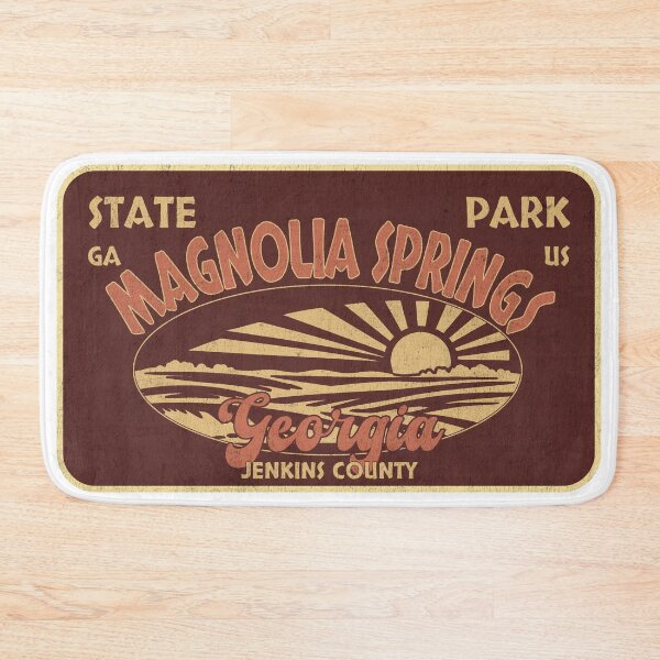 Item preview, Magnolia Springs State Park, Jenkins County, Georgia, badge design designed and sold by Wanderful-roads.
