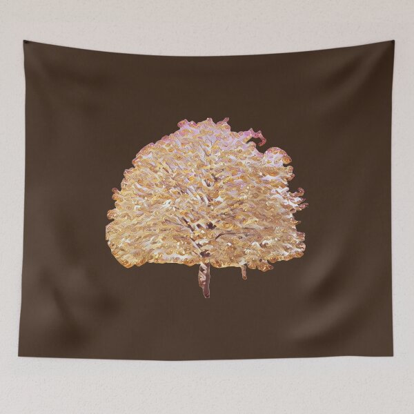 Item preview, Isolated Golden Autumn Tree Abstract Graphic Cutout designed and sold by BalkanBloom.