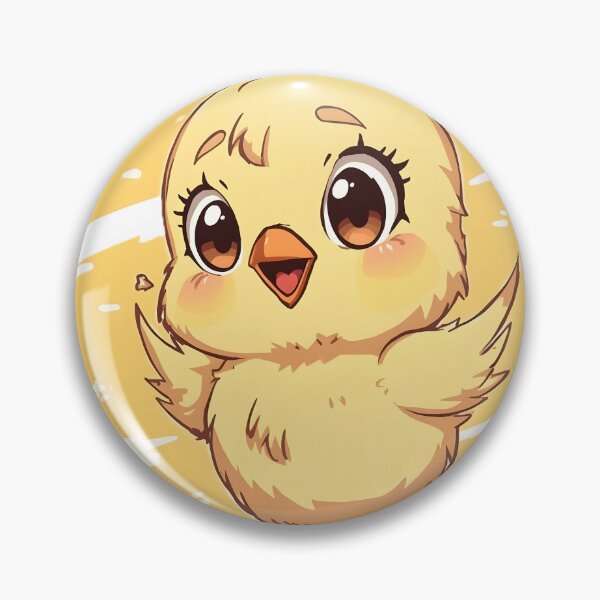 Item preview, Cute Baby Chick Sticker | Kawaii Yellow Chick Illustration | Happy Cartoon Chick | Adorable Farm Bird Art designed and sold by dreamz-world.