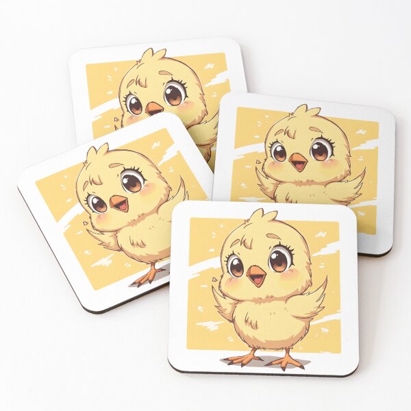 Item preview, Pegatina de pollito adorable | Ilustración de pollito amarillo kawaii | Pollito de dibujos animados feliz | Arte de aves de granja adorable designed and sold by dreamz-world.