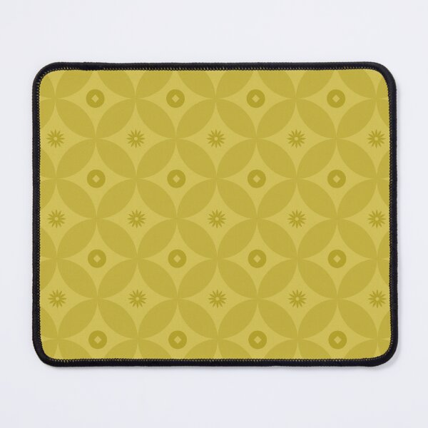 Item preview, Retro Mustard Yellow Geometric Circle Pattern designed and sold by Aumpuk.