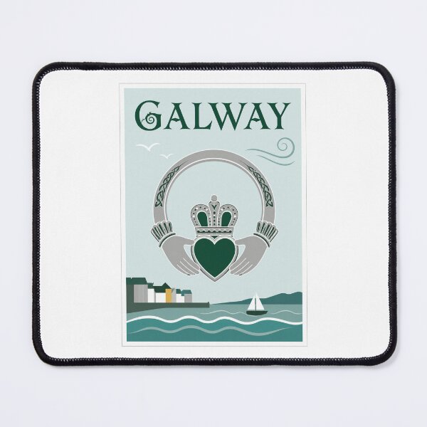Item preview, Galway Claddagh Ring Travel Poster designed and sold by Beyond Destinations.