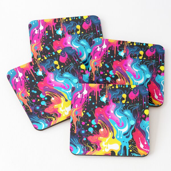 Item preview, Abstract Splatter Vibrant Colorful Digital Art Painting designed and sold by DEC02.