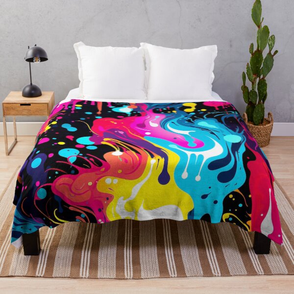 Item preview, Abstract Splatter Vibrant Colorful Digital Art Painting designed and sold by DEC02.