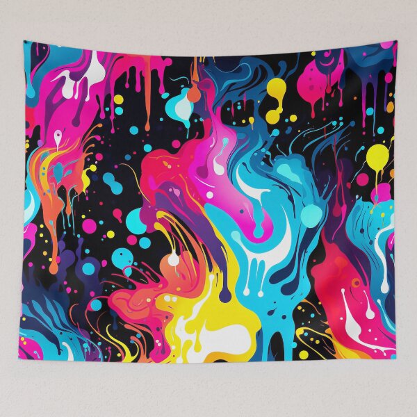 Item preview, Abstract Splatter Vibrant Colorful Digital Art Painting designed and sold by DEC02.