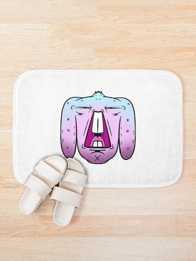 Thumbnail 1 of 6, Bath Mat, wabbit designed and sold by Squarebubbles.