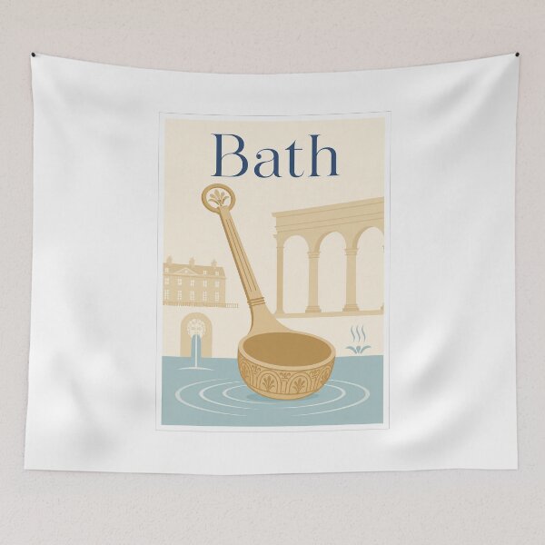 Item preview, Bath Roman Baths Ladle Poster designed and sold by Beyond Destinations.