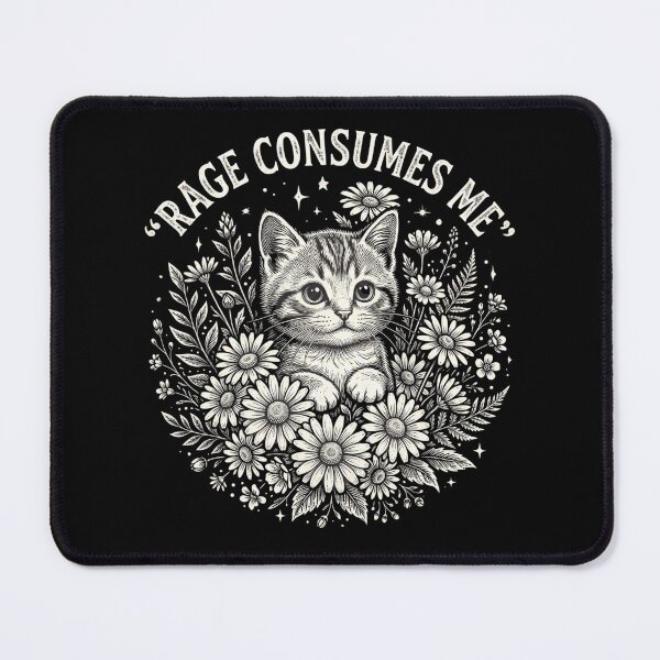 Item preview, Vintage Rage Consume Me Cat designed and sold by dudelinart.