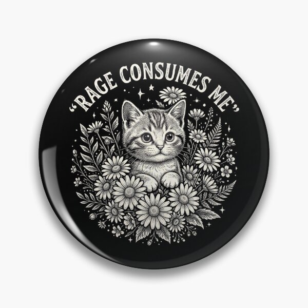Item preview, Vintage Rage Consume Me Cat designed and sold by dudelinart.